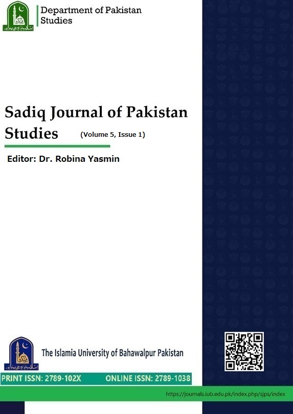 					View Vol. 5 No. 1 (2025): Sadiq Journal of Pakistan Studies
				