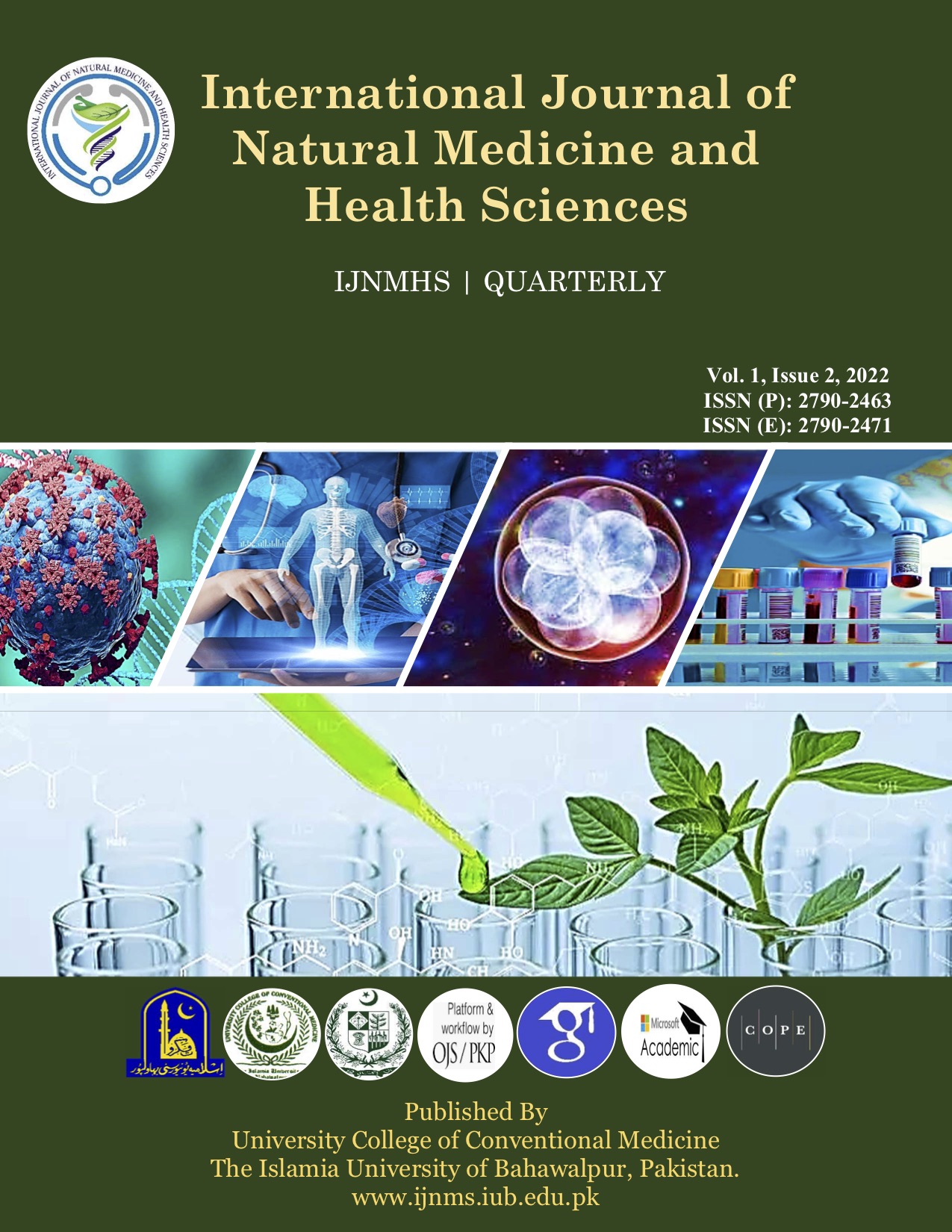 					View Vol. 2 No. 2 (2023): International Journal of Natural Medicine and Health Sciences
				