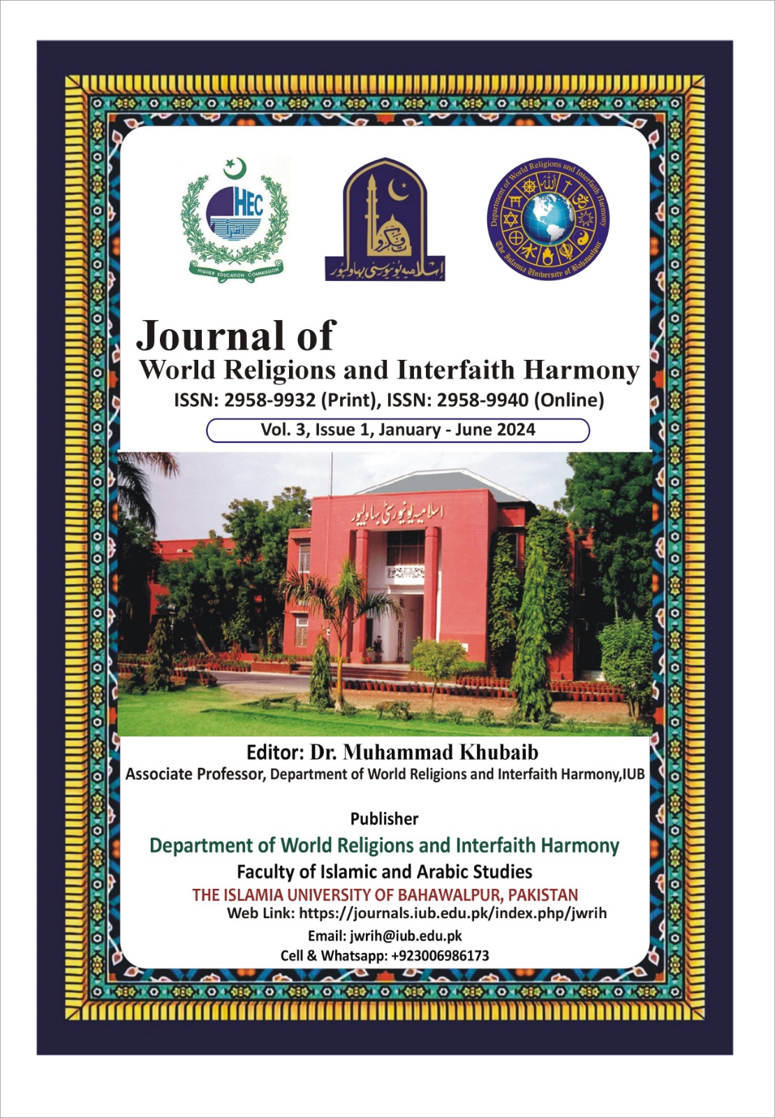 Journal of World Religions and Interfaith Harmony